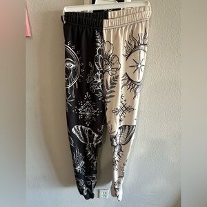 Black and Cream Patterned Bottoms